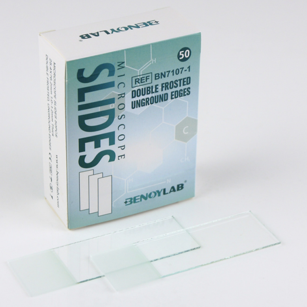 Microscope Slides Double-Frosted Ungrounded Edges 7107-1