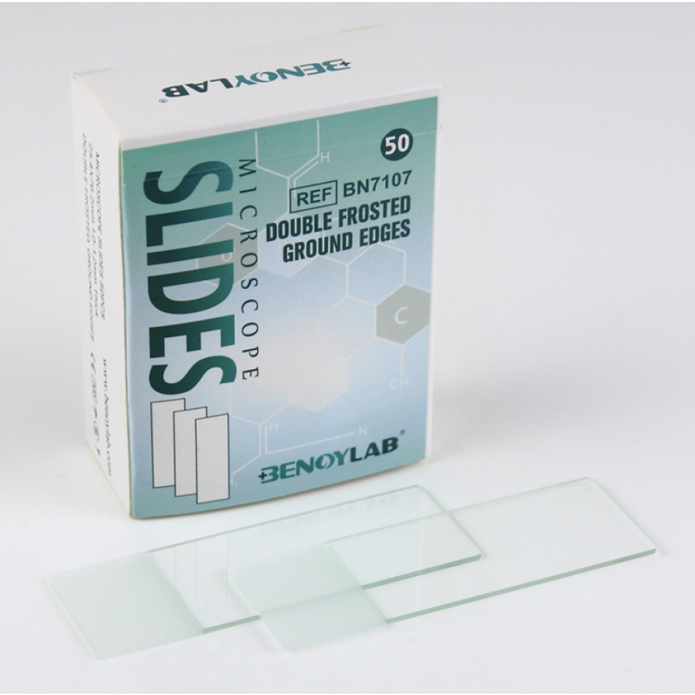 Microscope Slides Double-Frosted Grounded Edges 7107