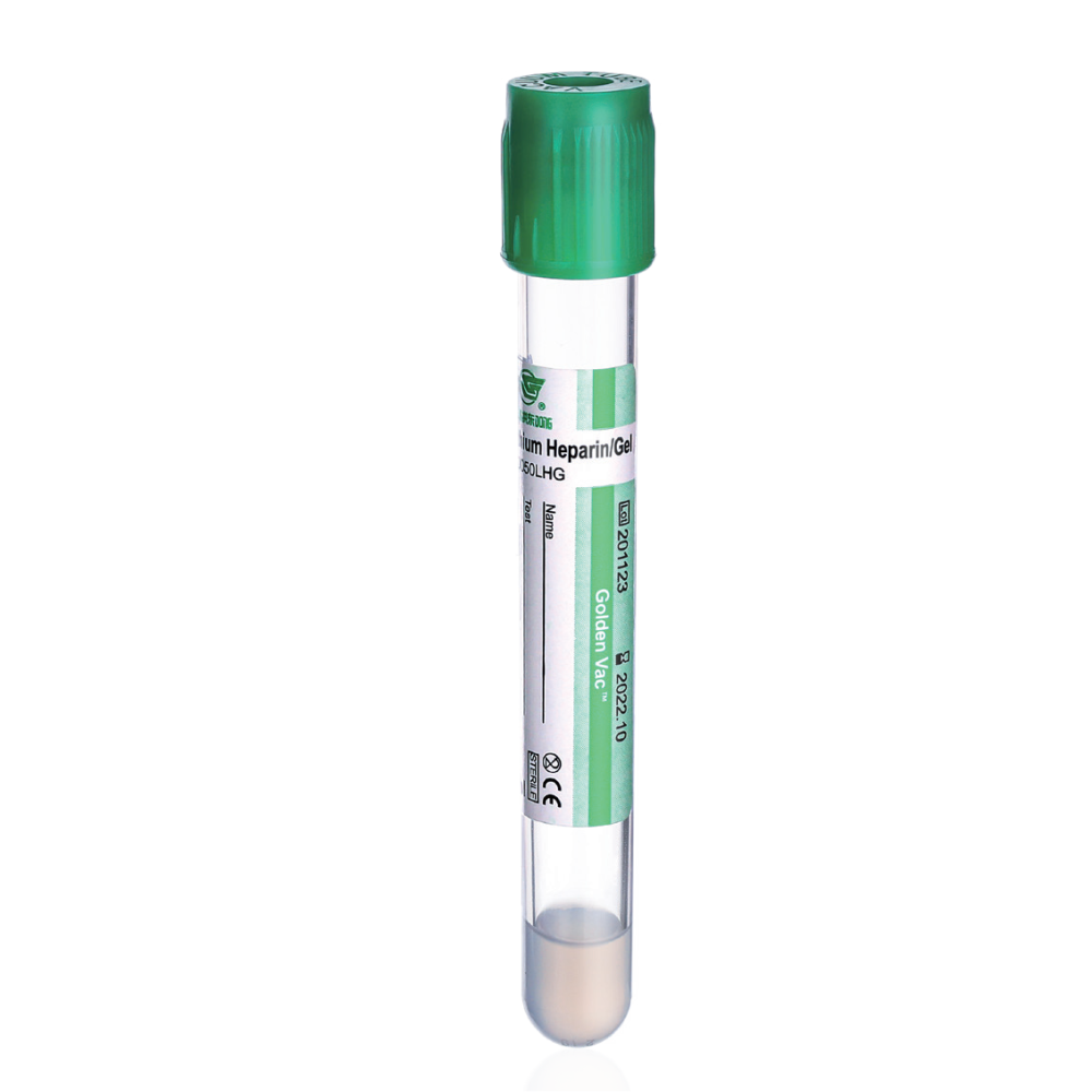 Blood Collection Tube -- Heparin Tube (Separator Gel)